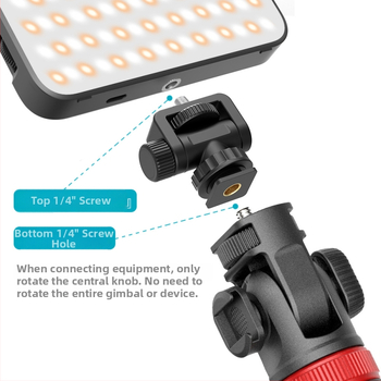 Snail adaptér na horúcu obuv pre tripod a základňu pre selfie tyč pre zrkadlovku, univerzálny doplnok