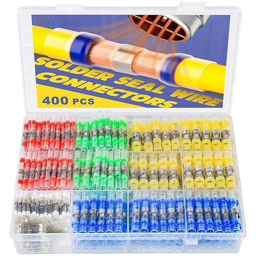 Kit de conectori de sudură cu țeavă termoretractabilă intermediară și inel de lipire impermeabil