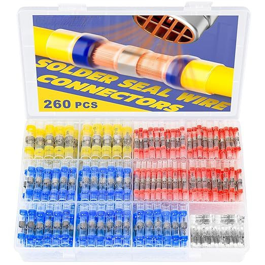 Kit de conectori de sudură cu țeavă termoretractabilă intermediară și inel de lipire impermeabil