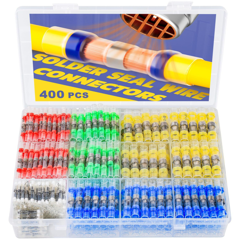 Kit de conectori de sudură cu țeavă termoretractabilă intermediară și inel de lipire impermeabil