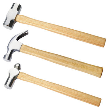 Ciocan octogonal cu mâner din lemn, capac din oțel carbon, rezistent la șocuri, 0.25/0.5/0.75 kg