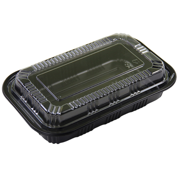 Cutie de sushi de unică folosință cu capac, pentru rulouri de miel, cutie din plastic dreptunghiulară pentru felii de carne proaspătă