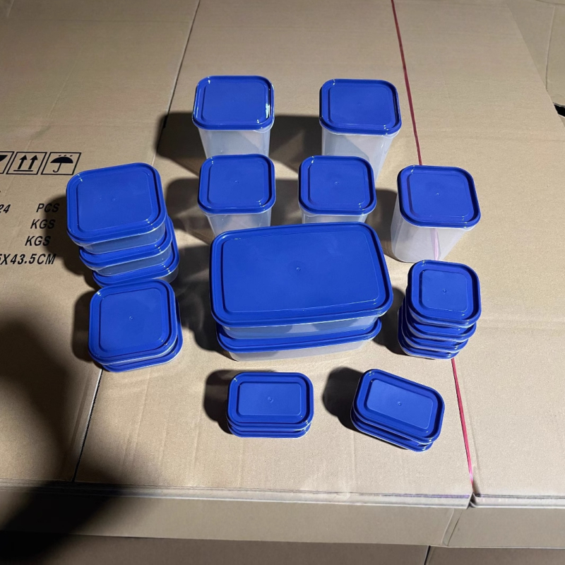 20-dijelni set prozirnih plastičnih kutija za hranu s poklopcem, za pohranu u hladnjaku, prenosne i zatvorene