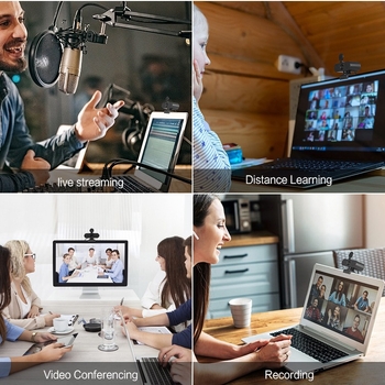 USB web kamera HD 1080P za stolno i prijenosno računalo, ugrađeni mikrofon, autofokus, plug-and-play