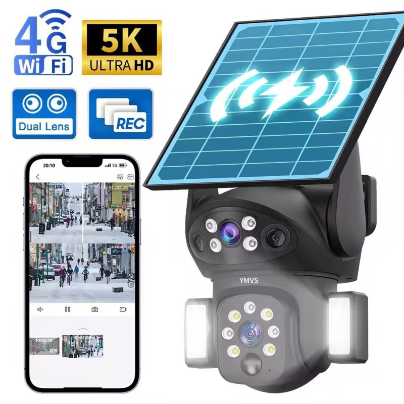 X7 4G napelemes megfigyelő kamera, HD alacsony energiafogyasztással, V380PRO