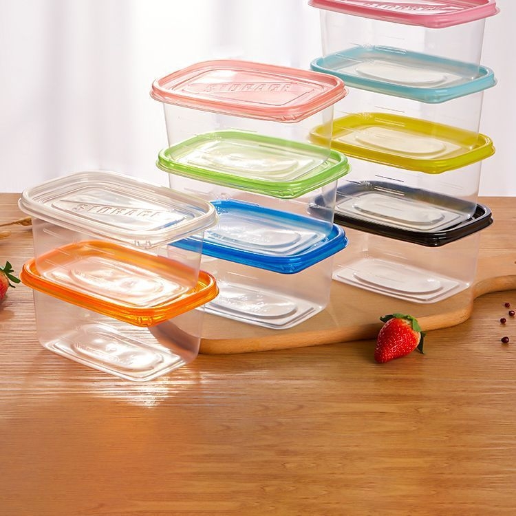 Cutie prânz 709 ml, cu mai multe niveluri, dreptunghiulară pentru prăjituri și fructe, cutie din plastic de unică folosință pentru depozitarea alimentelor