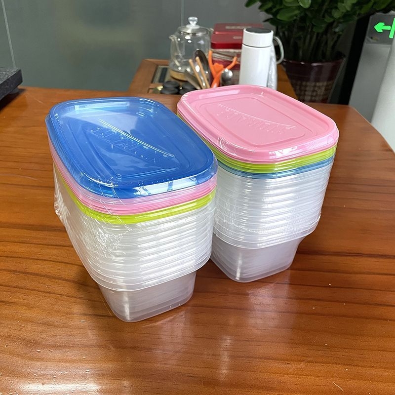 Cutie prânz 709 ml, cu mai multe niveluri, dreptunghiulară pentru prăjituri și fructe, cutie din plastic de unică folosință pentru depozitarea alimentelor