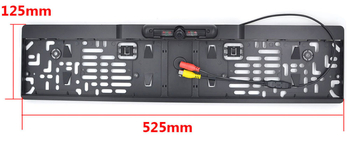 Zadnja kamera za parkiranje s 4 LED-ima, HD infracrveno noćno vid, euro okvir, model PZ421-A