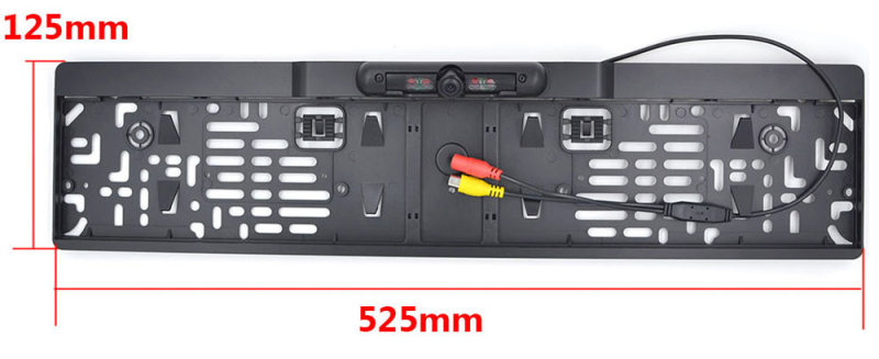 Zadnja kamera za parkiranje s 4 LED-ima, HD infracrveno noćno vid, euro okvir, model PZ421-A