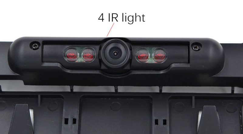 Zadnja kamera za parkiranje s 4 LED-ima, HD infracrveno noćno vid, euro okvir, model PZ421-A