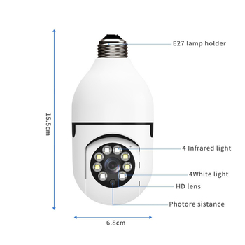 Unutarnja Wi‑Fi kamera u držaču lampe za kućni nadzor s udaljenim HD prikazom, Minion stil