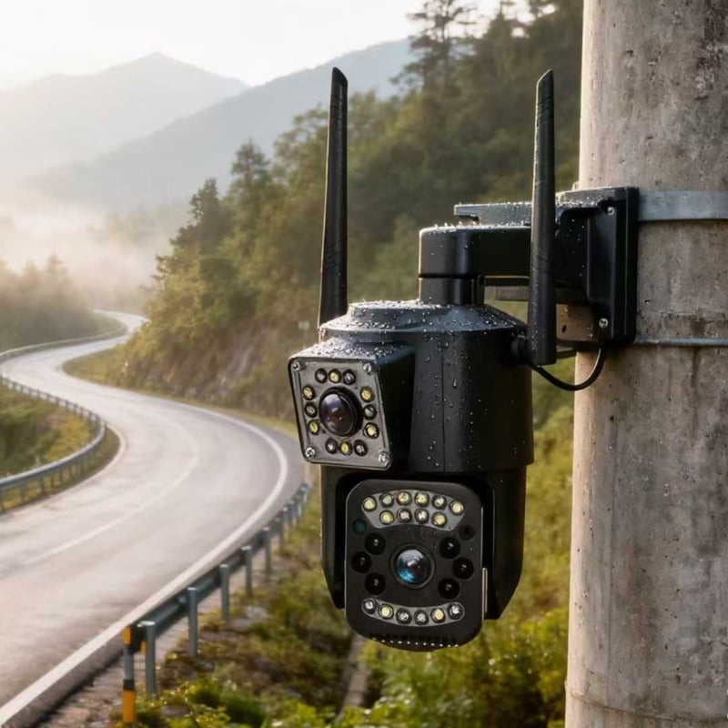 V380Pro IP kamera s dvostrukim objektivom, 4MP, panoramska, daljinsko praćenje i noćno snimanje u boji