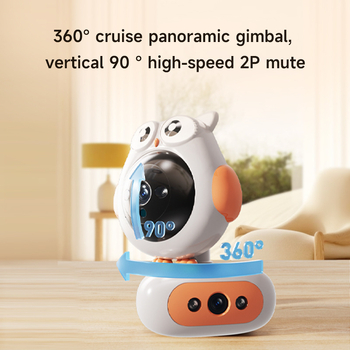 ICSEE WiFi smart κάμερα με διπλό φακό, 1080p νυχτερινή όραση, εσωτερική επιτήρηση, έλεγχος μέσω εφαρμογής κινητού