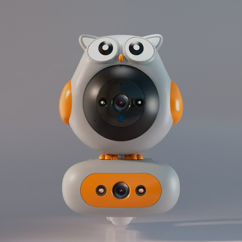 ICSEE WiFi smart κάμερα με διπλό φακό, 1080p νυχτερινή όραση, εσωτερική επιτήρηση, έλεγχος μέσω εφαρμογής κινητού