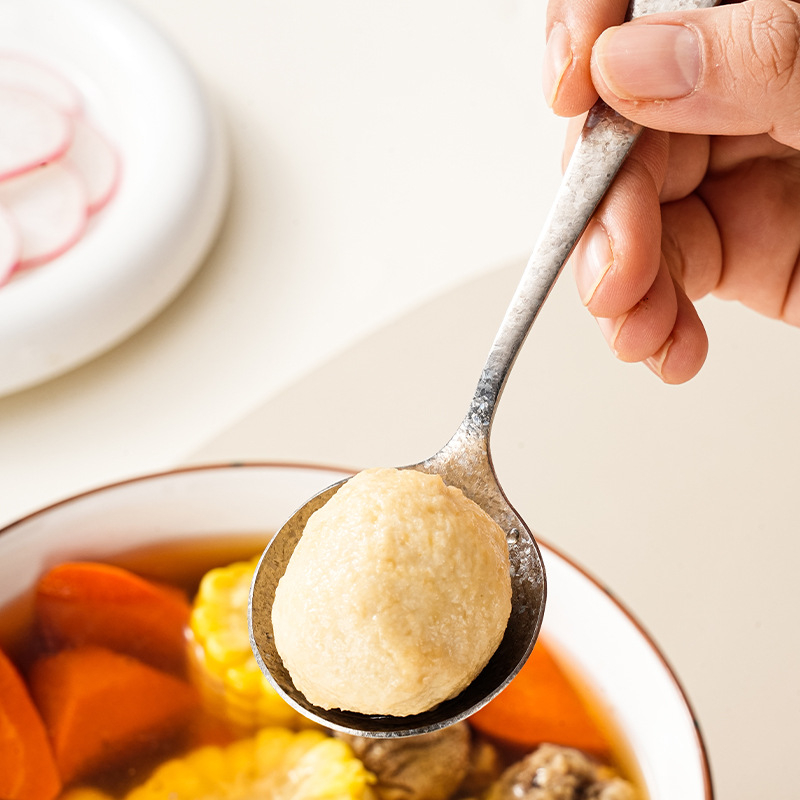 Lingură din titan pur – lingură rotundă pentru supă și desert