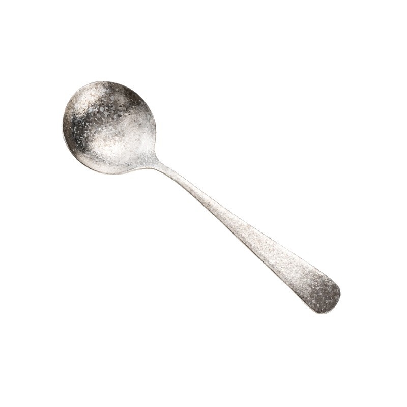Lingură din titan pur – lingură rotundă pentru supă și desert