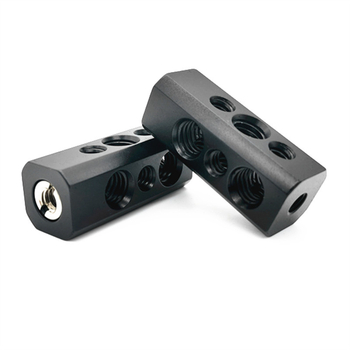 Aluminijski višestruki adapter za bljeskalicu, mikrofon i monitor, s hot-shoe nosačem, dodatci za kameru, vijci 1/4" i 3/8"