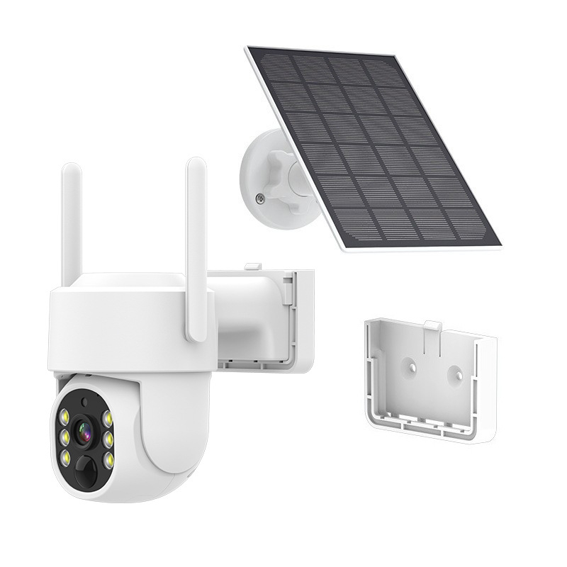 Bytron Vanjska bežično-solarna kamera za nadzor, 2K/4MP, boja noćnog vida, baterijska kamera