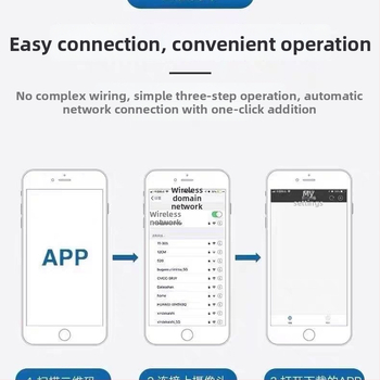 Wi‑Fi domáca kamera na dohľad – vnútorná a vonkajšia, HD nočné videnie, vzdialené sledovanie cez smartfón