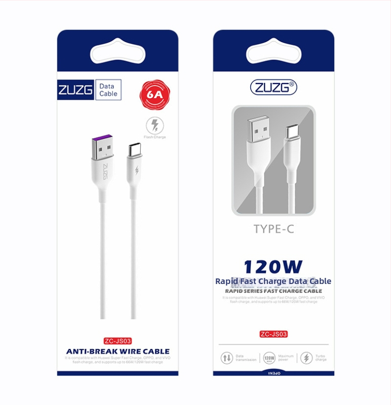 1–2 m dlhý rýchlonabíjací dátový kábel s konektormi USB-C, Micro USB a Lightning; kompatibilný s Android a Apple zariadeniami, podpora 5A/6A nabíjania