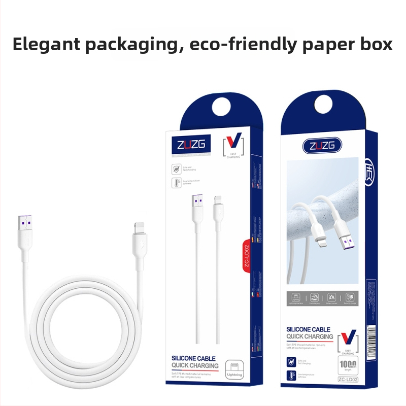 1–2 m dlhý rýchlonabíjací dátový kábel s konektormi USB-C, Micro USB a Lightning; kompatibilný s Android a Apple zariadeniami, podpora 5A/6A nabíjania