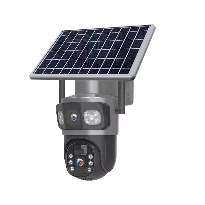 V380Pro Solarna 4G kamera – niska potrošnja, dvostruka leća, kupolna kamera s tri prikaza i HD noćni pogled
