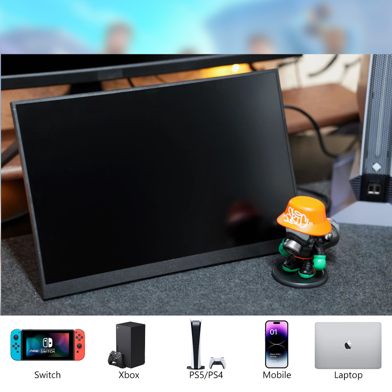 16-inčni prijenosni IPS monitor s zaštitom očiju, rezolucija 2560x1080, omjer stranica 16:9, sekundarni zaslon za laptop, telefon, Nintendo Switch i PS5 - USB/HDMI/VGA