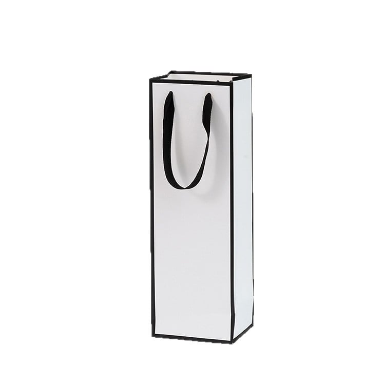 Geantă personalizată pentru vin roșu, pungă de cadou din hârtie pentru o singură sau două sticle, imprimare a logo-ului disponibilă
