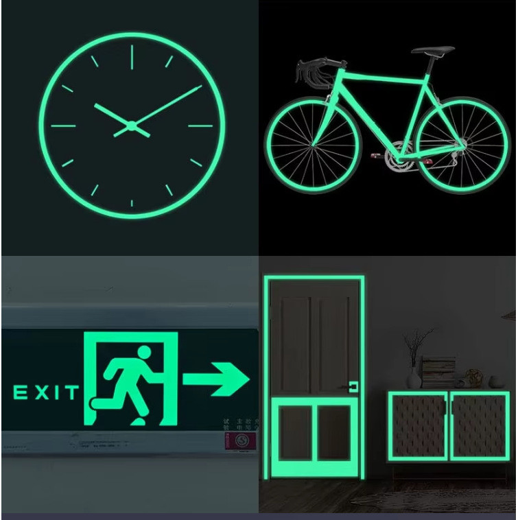 Bandă luminoasă pentru trepte și scenă — bandă fluorescentă verde, avertizare anti-coliziune pentru siguranță