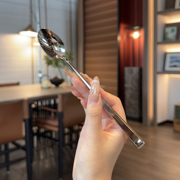 Lingură rotundă din oțel inoxidabil 430 pentru deserturi, amestec și cafea, suvenir de nuntă, imprimare siglă