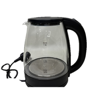 Fierbător electric din sticlă, capacitate mare, multifunctional pentru fierberea apei, infuzie și preparare ceai, 1,5–2 L, oprire automată, potrivit 6 persoane sau mai mult