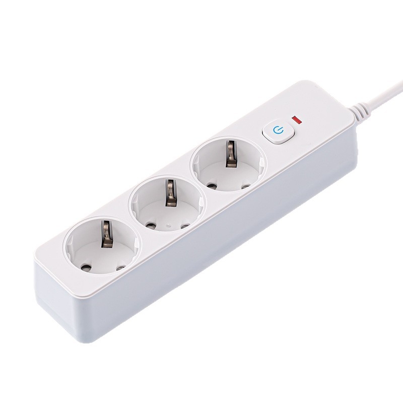 CE certificirani produžni kabel s europskim standardom, njemački stil, više utičnica, 3500W