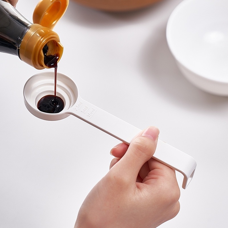 Km lingură de măsurare în stil Japonez pentru lapte praf și cafea, lingură de bucătărie precisă pentru condimente, pulberi de fructe și coacere