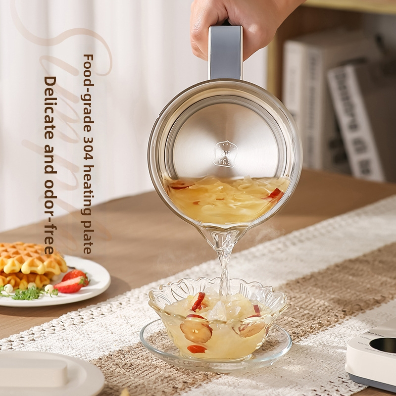 Ceainic de sănătate din sticlă, 1,2 L, cu filtru de ceai, 1000W, control cu microprocesor