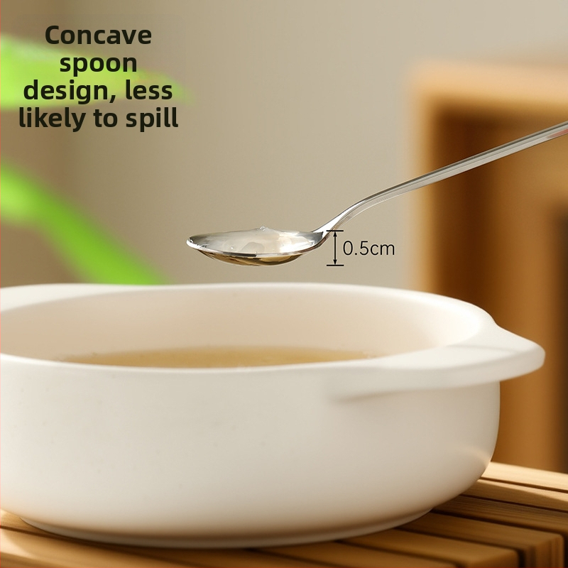 FaSoLa set linguriță de cafea pentru amestec, furculiță de fructe și linguriță de desert mic din oțel inoxidabil 304