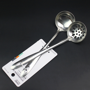 Set de ustensile de bucătărie din oțel inoxidabil pentru hot pot: lingură pentru supă, lingură de servire și lingură strecurătoare