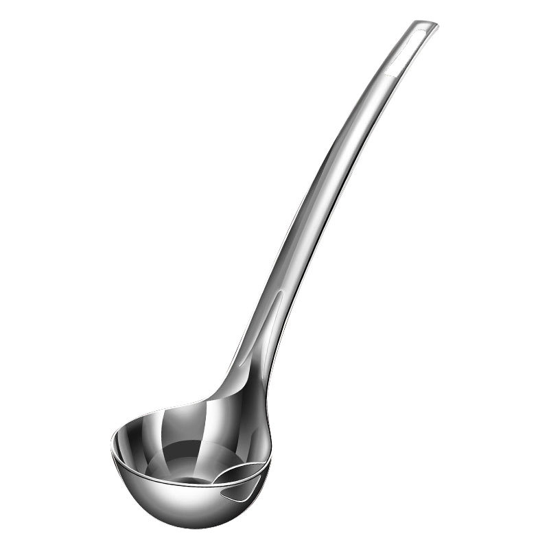 Lingură de filtru pentru ulei din oțel inoxidabil 316L, lungă pentru gătit, utilizare casnică, separare a uleiului în supe și fondue