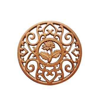 Suport de ceainic din fontă auriu, 12 cm – accesorii pentru ceainice din fontă, ceramică și lut Yixing