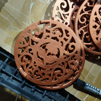 Suport de ceainic din fontă auriu, 12 cm – accesorii pentru ceainice din fontă, ceramică și lut Yixing