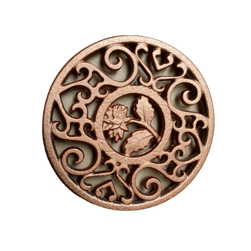 Suport de ceainic din fontă auriu, 12 cm – accesorii pentru ceainice din fontă, ceramică și lut Yixing