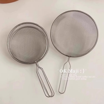 Inox 304, sită fină de bucătărie, strecurător pentru tăiței și lapte de soia, de calitate alimentară