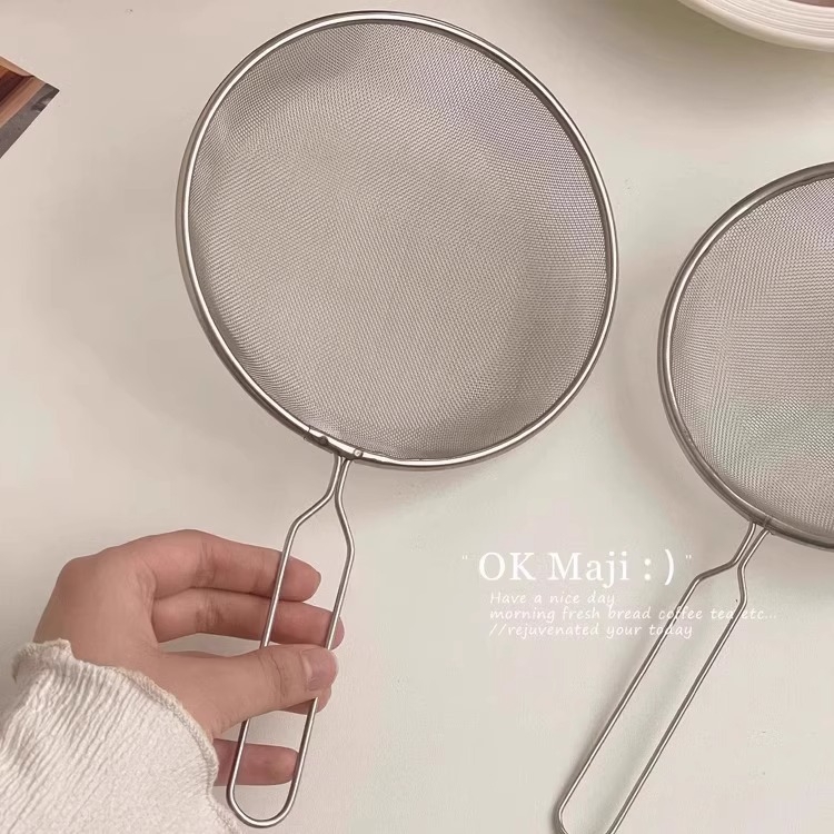 Inox 304, sită fină de bucătărie, strecurător pentru tăiței și lapte de soia, de calitate alimentară