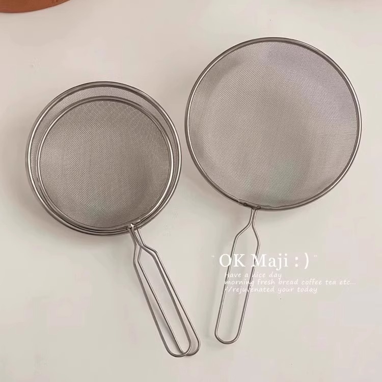 Inox 304, sită fină de bucătărie, strecurător pentru tăiței și lapte de soia, de calitate alimentară