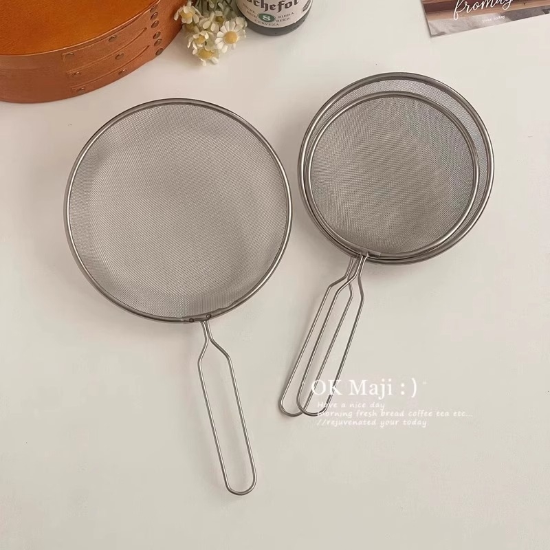 Inox 304, sită fină de bucătărie, strecurător pentru tăiței și lapte de soia, de calitate alimentară