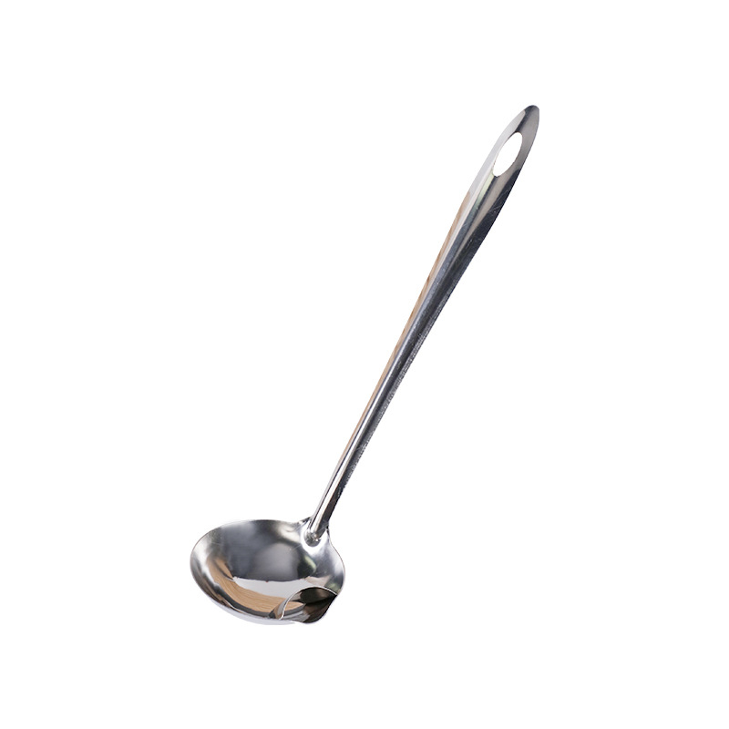 Lingură din oțel inoxidabil pentru separarea uleiului din supă – lingură filtrantă