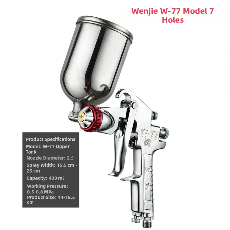 Wen Jie W-71 automobilová striekacia pištoľ s horným zásobníkom W77 a dolným zásobníkom F75, vysoká atomizácia