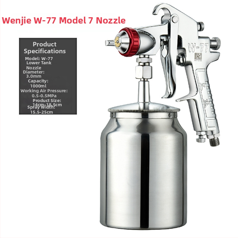 Wen Jie W-71 automobilová striekacia pištoľ s horným zásobníkom W77 a dolným zásobníkom F75, vysoká atomizácia