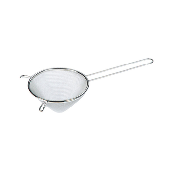 Inox 304, lingură filtrare lapte de soia cu plasă fină, mâner dublu, sită conică