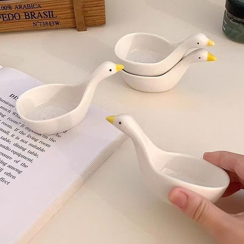 Farfurie ceramică pentru sosuri, design cartoon, mini bol pentru gustări și orez, pentru înmuiat sosuri