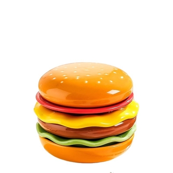Burgers formájú mártásos tálak készlet, bájos dizájn, kis snack- és szósztálak